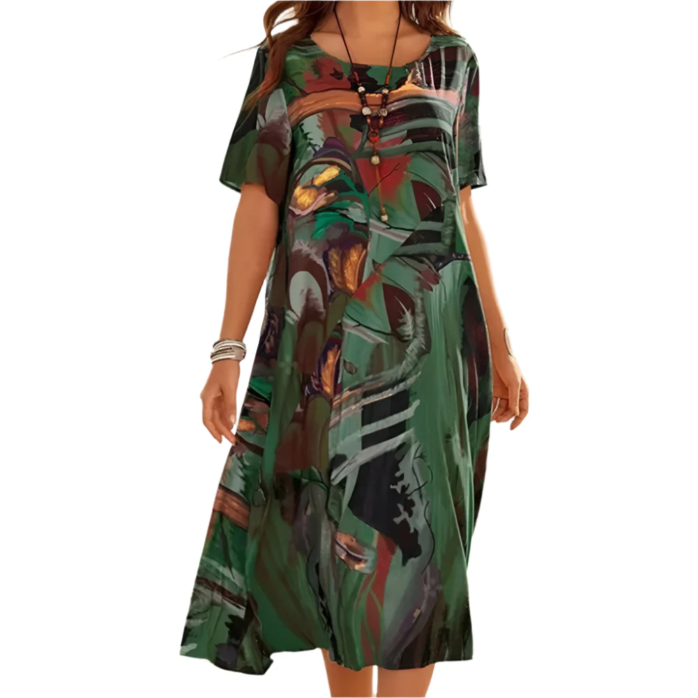 Cleo - Robe imprimée confortable pour femmes – Image 2