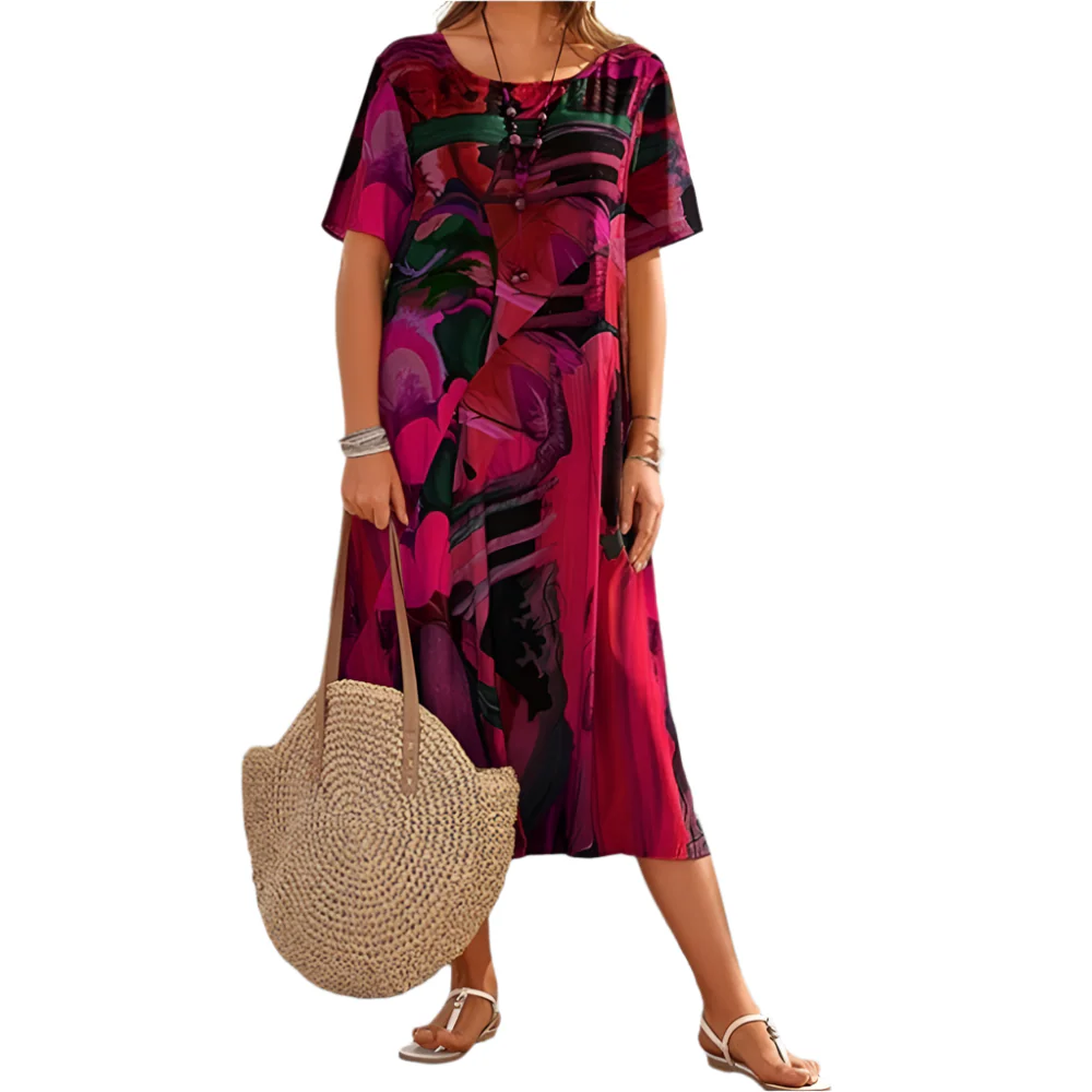 Cleo - Robe imprimée confortable pour femmes – Image 3